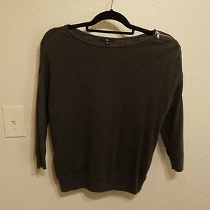 Gap Cropped Zip Sweater